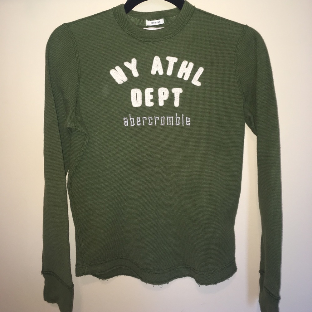 Abercrombie olive, waffle, “muscle shirt”.